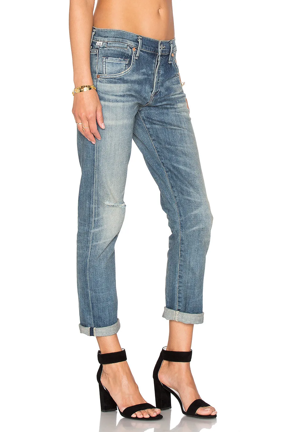 Emerson Ripped Boyfriend Jeans - Roseland