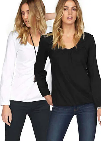 Flashlights Pack of 2 Long Sleeve Tops | Grattan