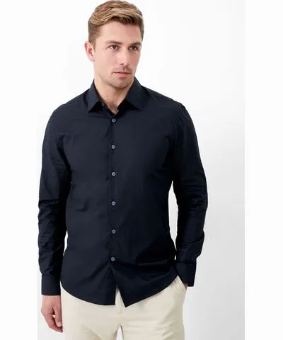 French Connection Long Sleeve Poplin Shirt French Connection Tops Black