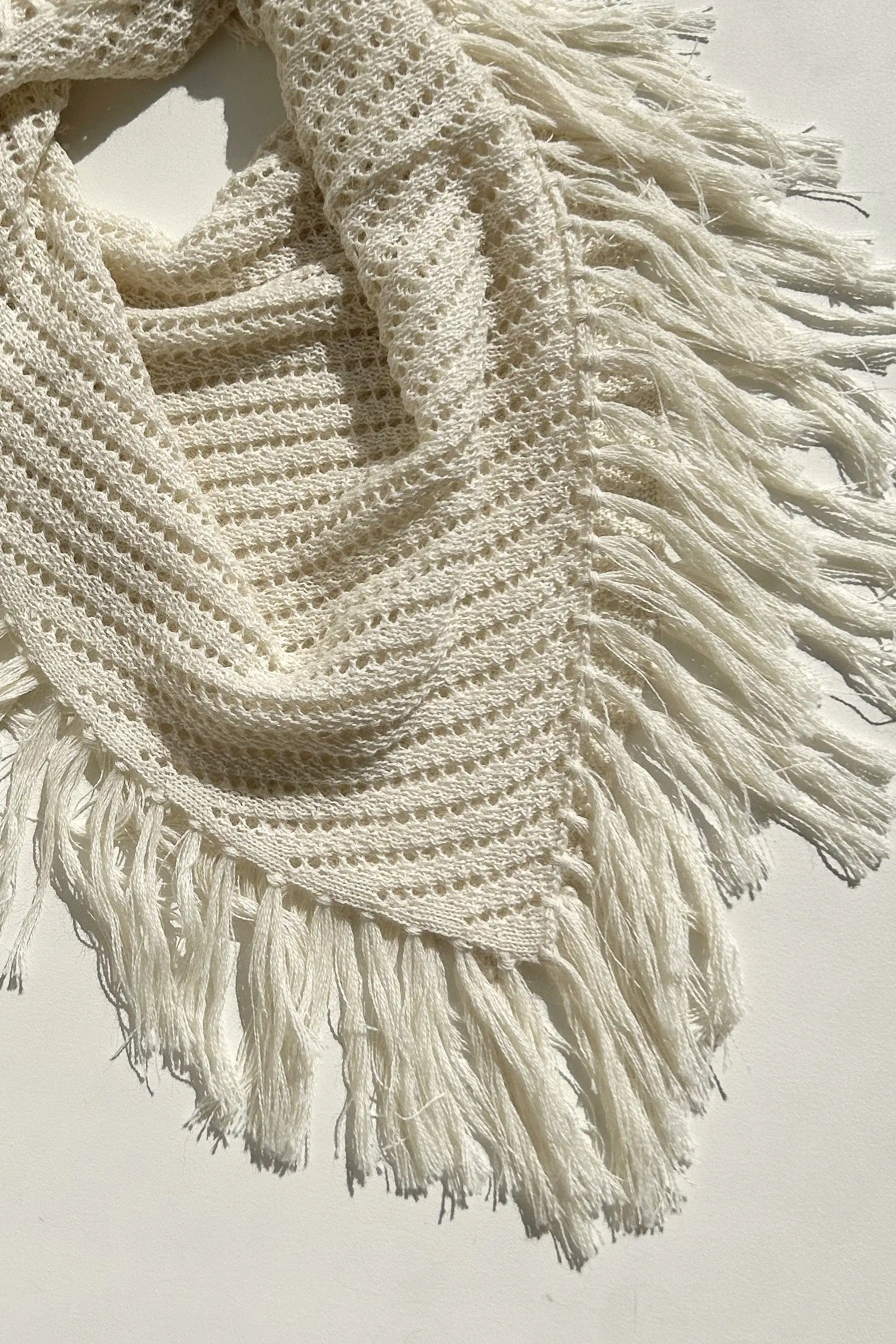 Fringe Scarf in Baby Alpaca