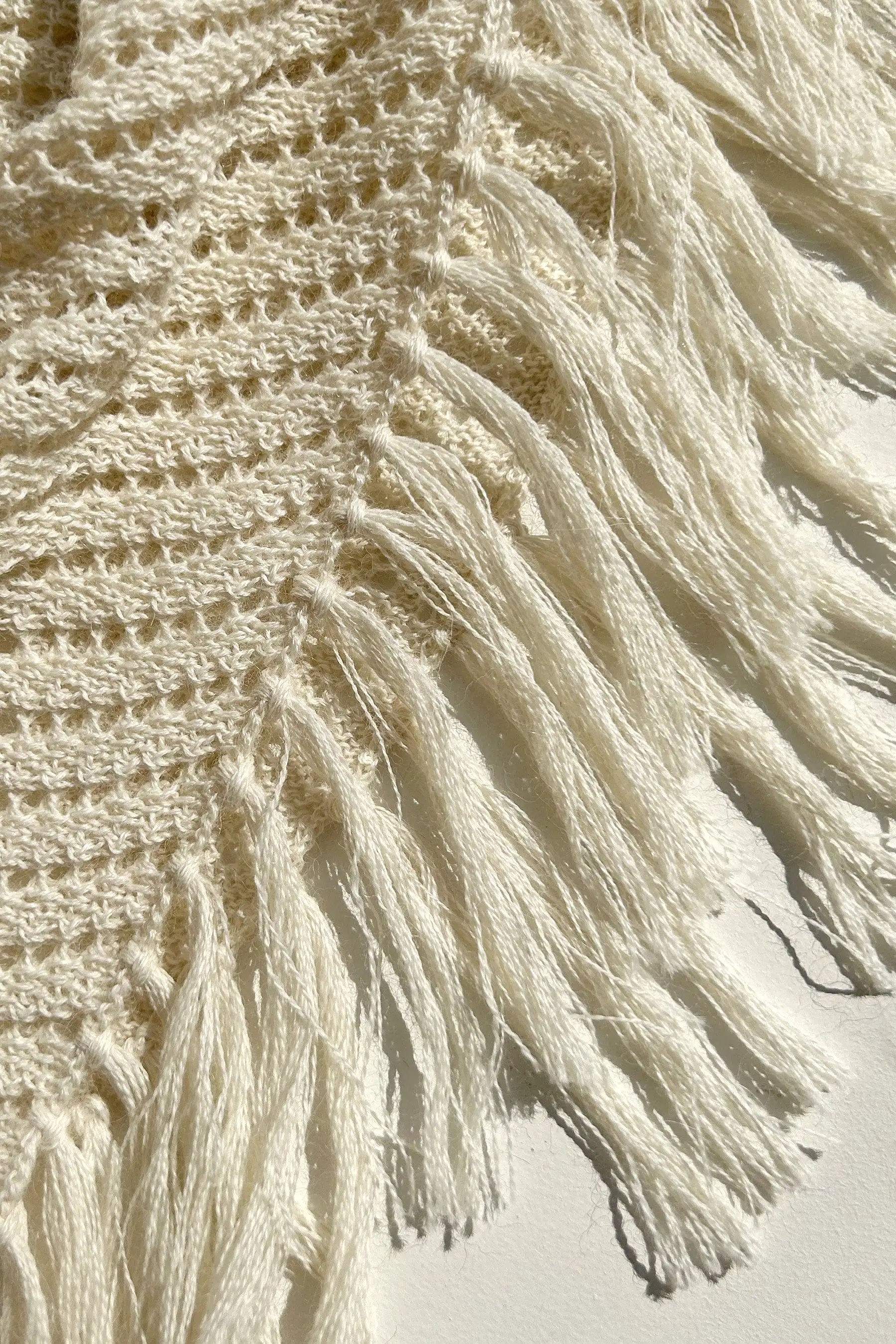 Fringe Scarf in Baby Alpaca