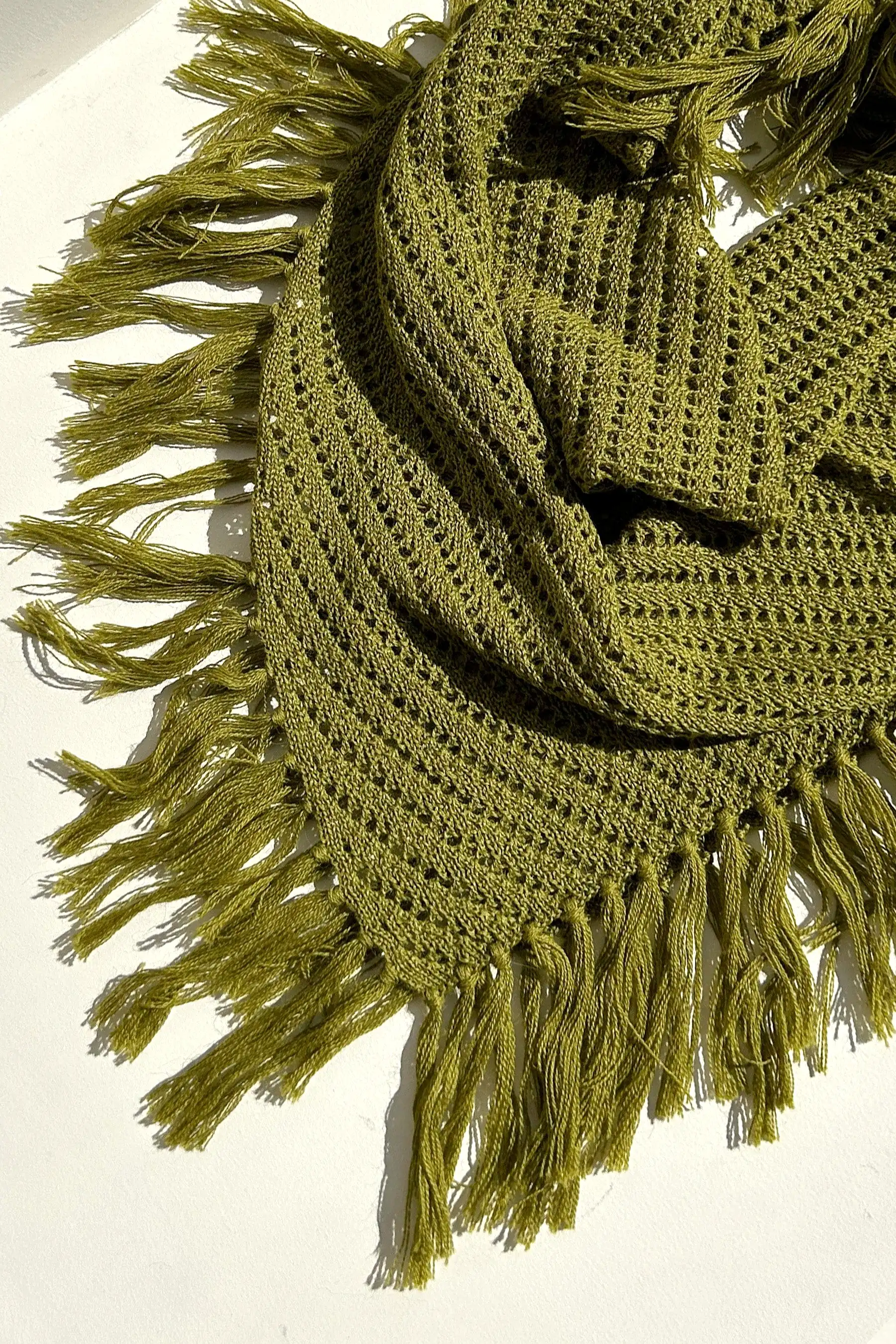 Fringe Scarf in Baby Alpaca