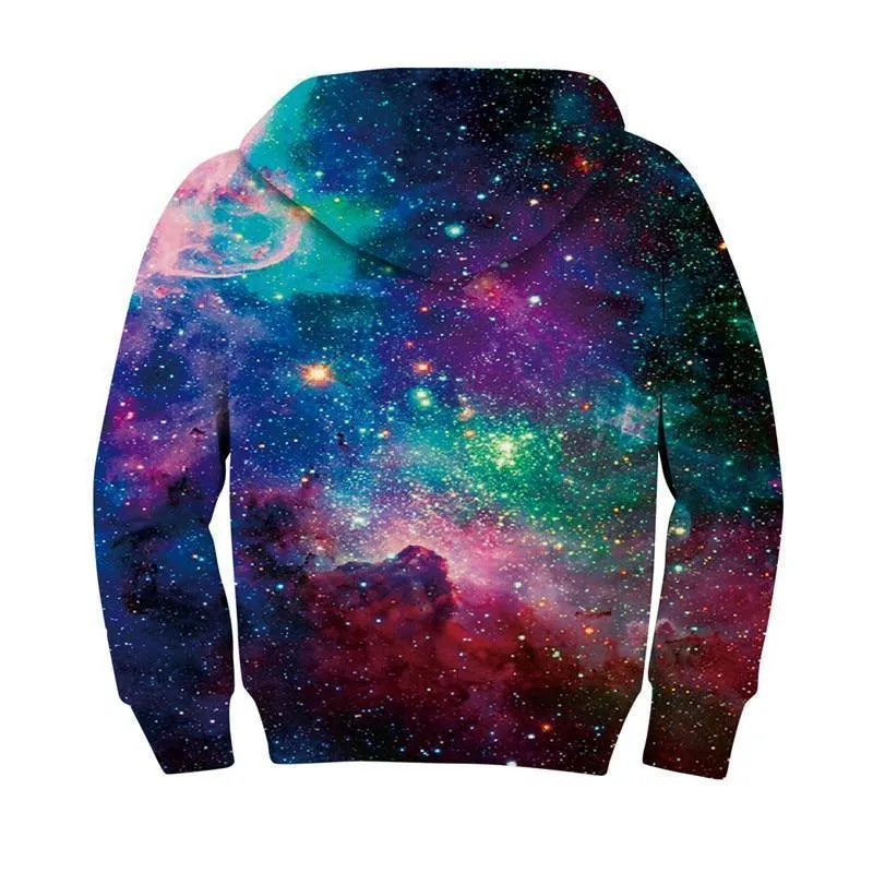 Hoodie, Kids 3D Hoodies, Galaxy