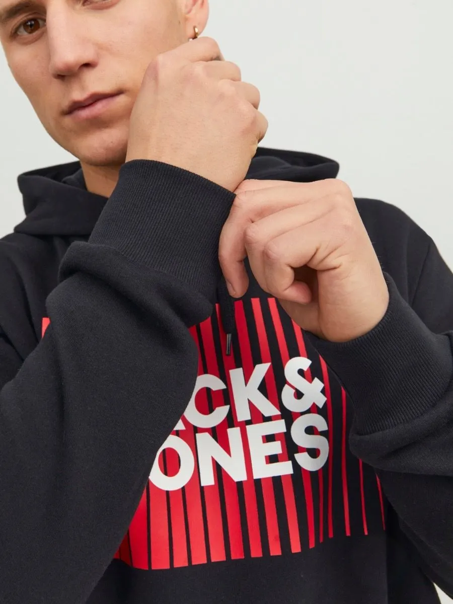 Jack & Jones Corp Logo Hooded Sweatshirts Black