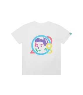 KIDS HELMET LOGO T-SHIRT - WHITE