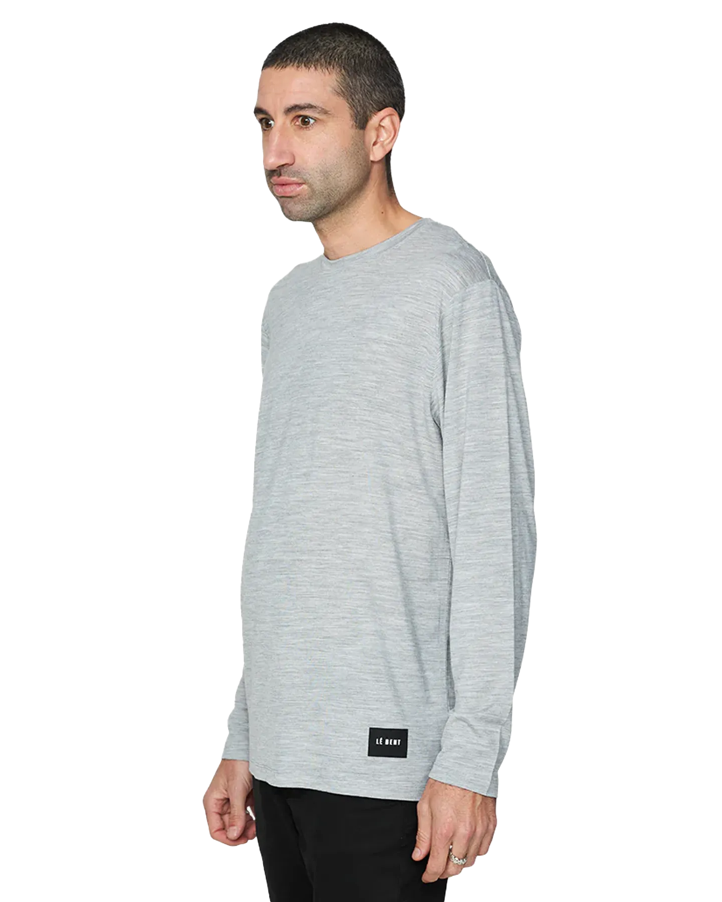 Le Bent Men's Ultralight Long Sleeve Tee - Heather Grey | Shop Shirts & Tops at Trojan Wake Ski Snow & Snow Skiers W