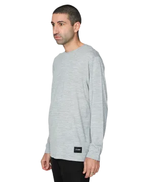 Le Bent Men's Ultralight Long Sleeve Tee - Heather Grey | Shop Shirts & Tops at Trojan Wake Ski Snow & Snow Skiers W