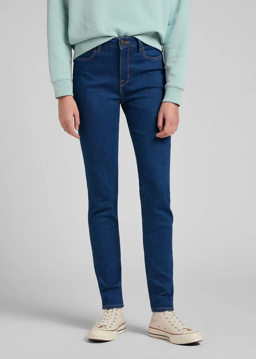 Lee Scarlett High Skinny Stretch Jeans Dark Zuri