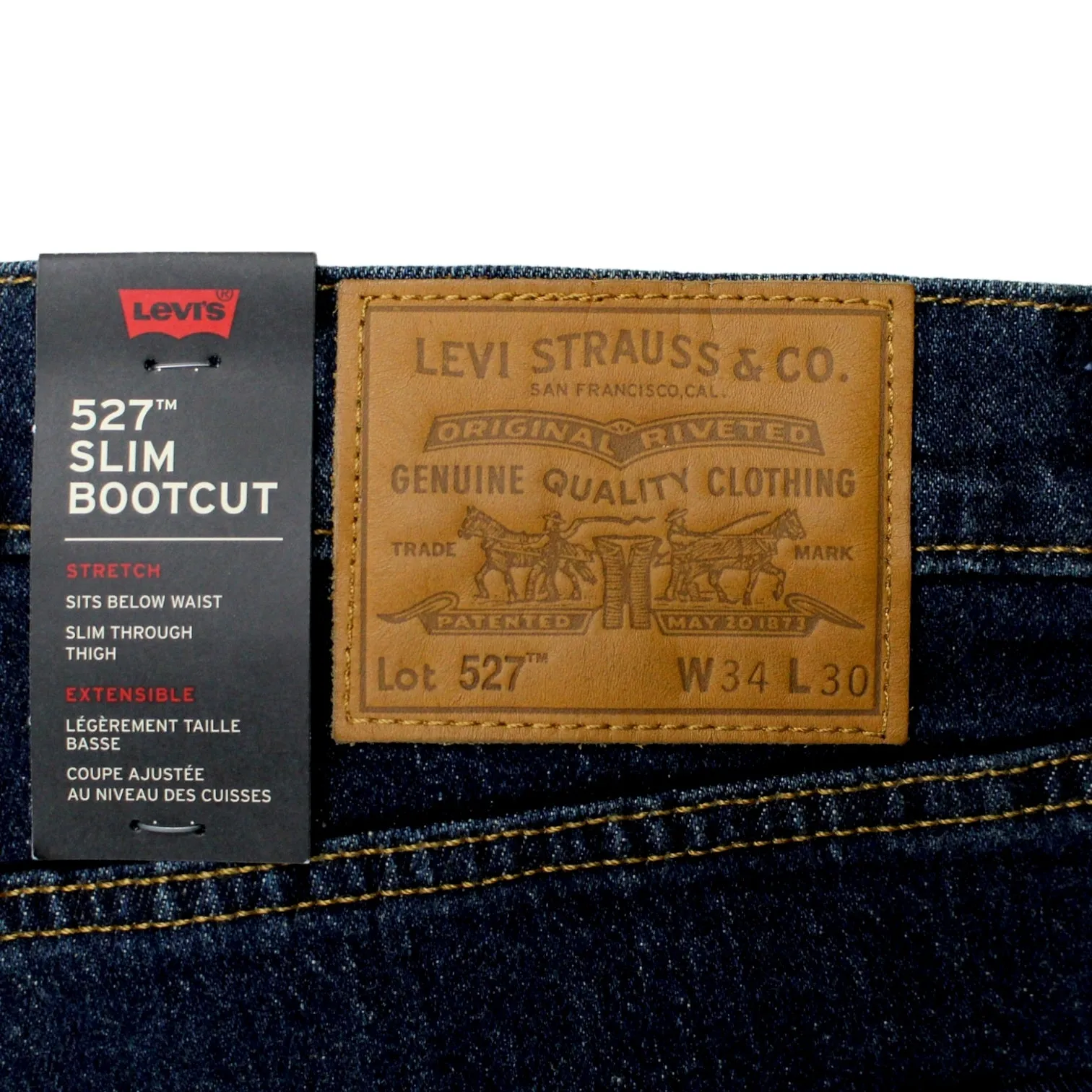 Levi's 527 Blue Slim Bootcut Jeans