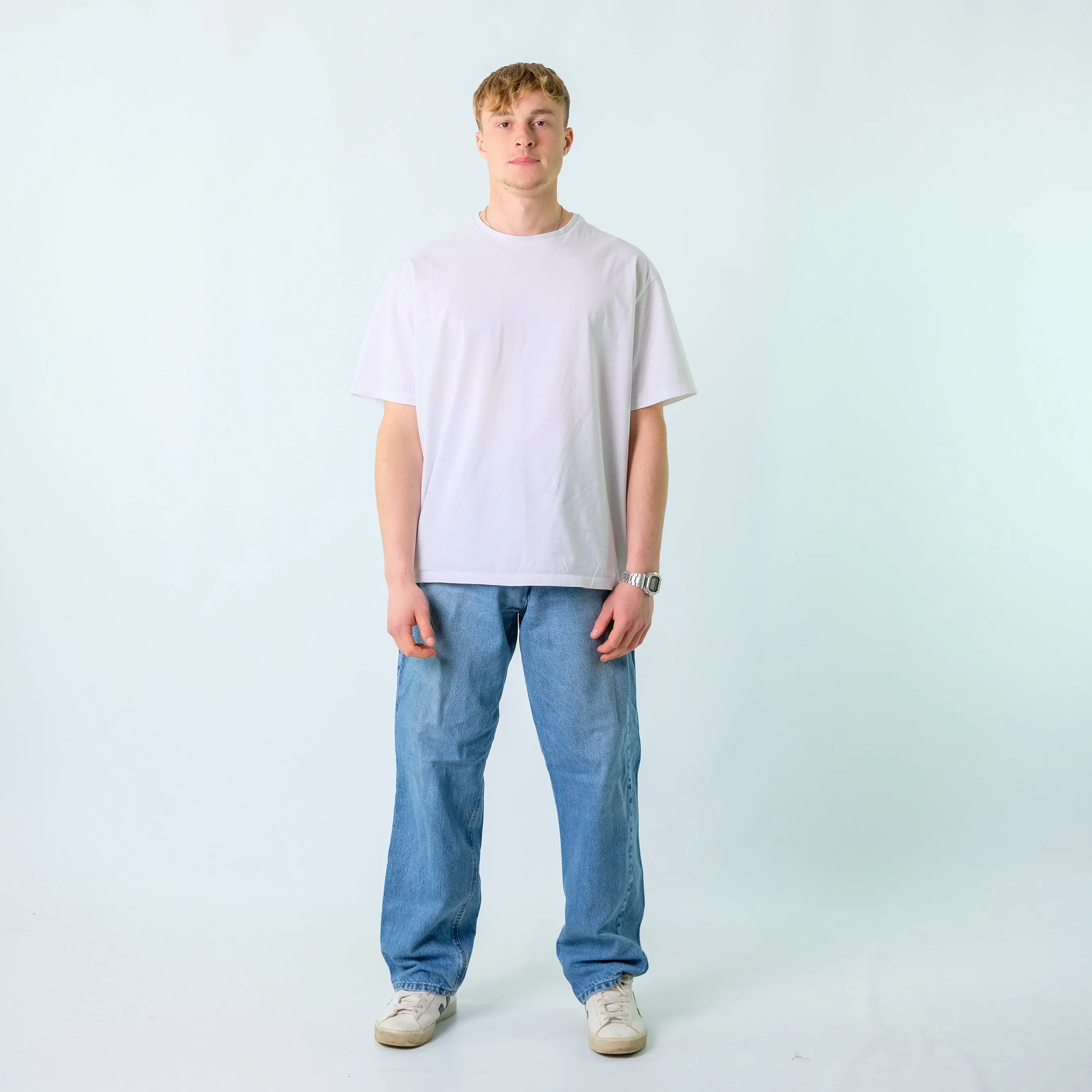 Light Blue 90s Carhartt Denim Carpenter Baggy Jeans Baggy Pants (44x34)