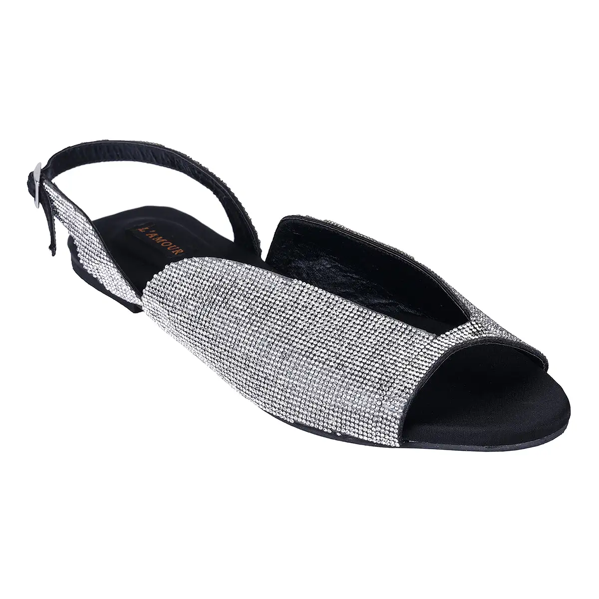 Maiya Flats - Black & Silver