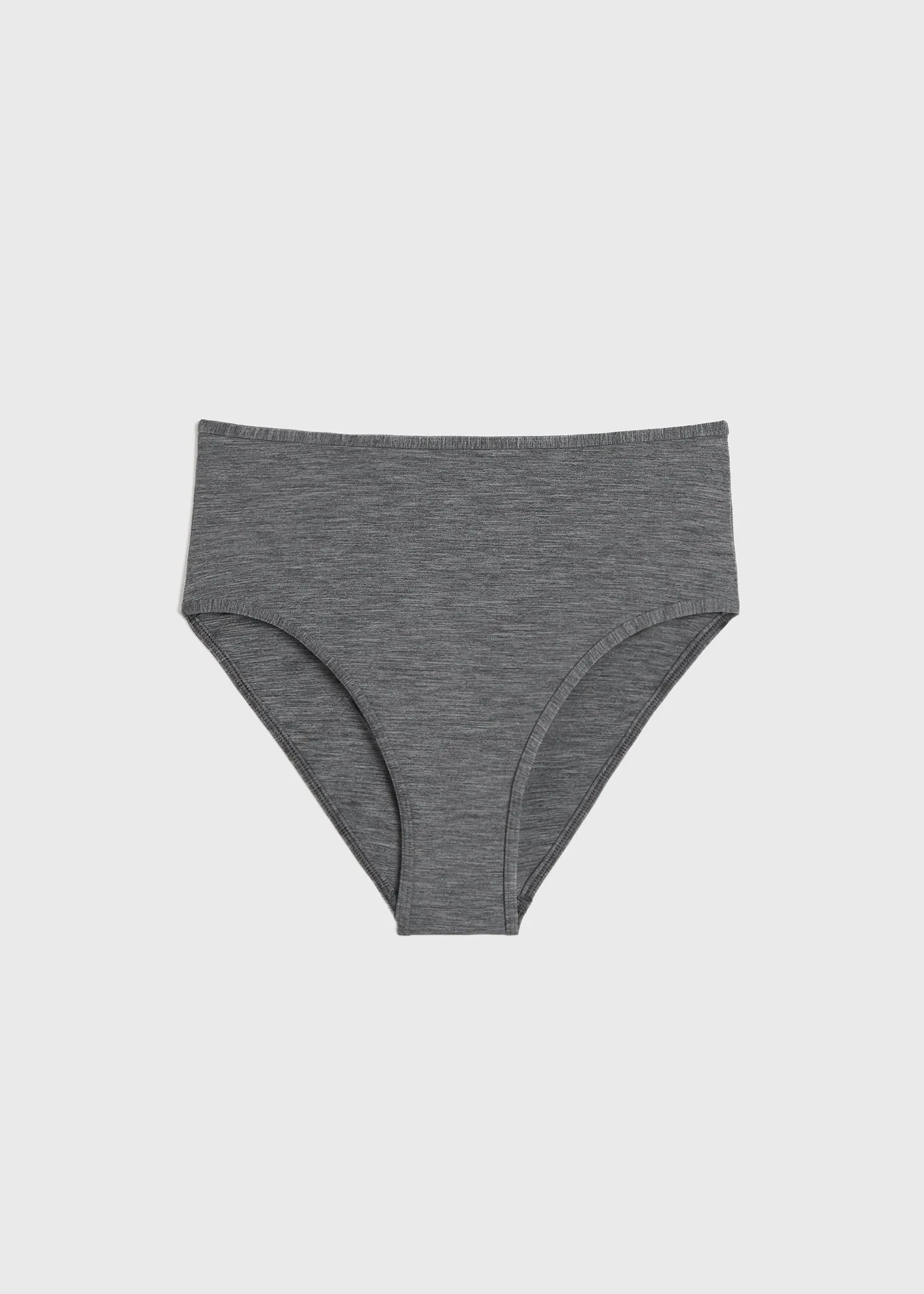 Mid-rise bikini bottoms grey mélange