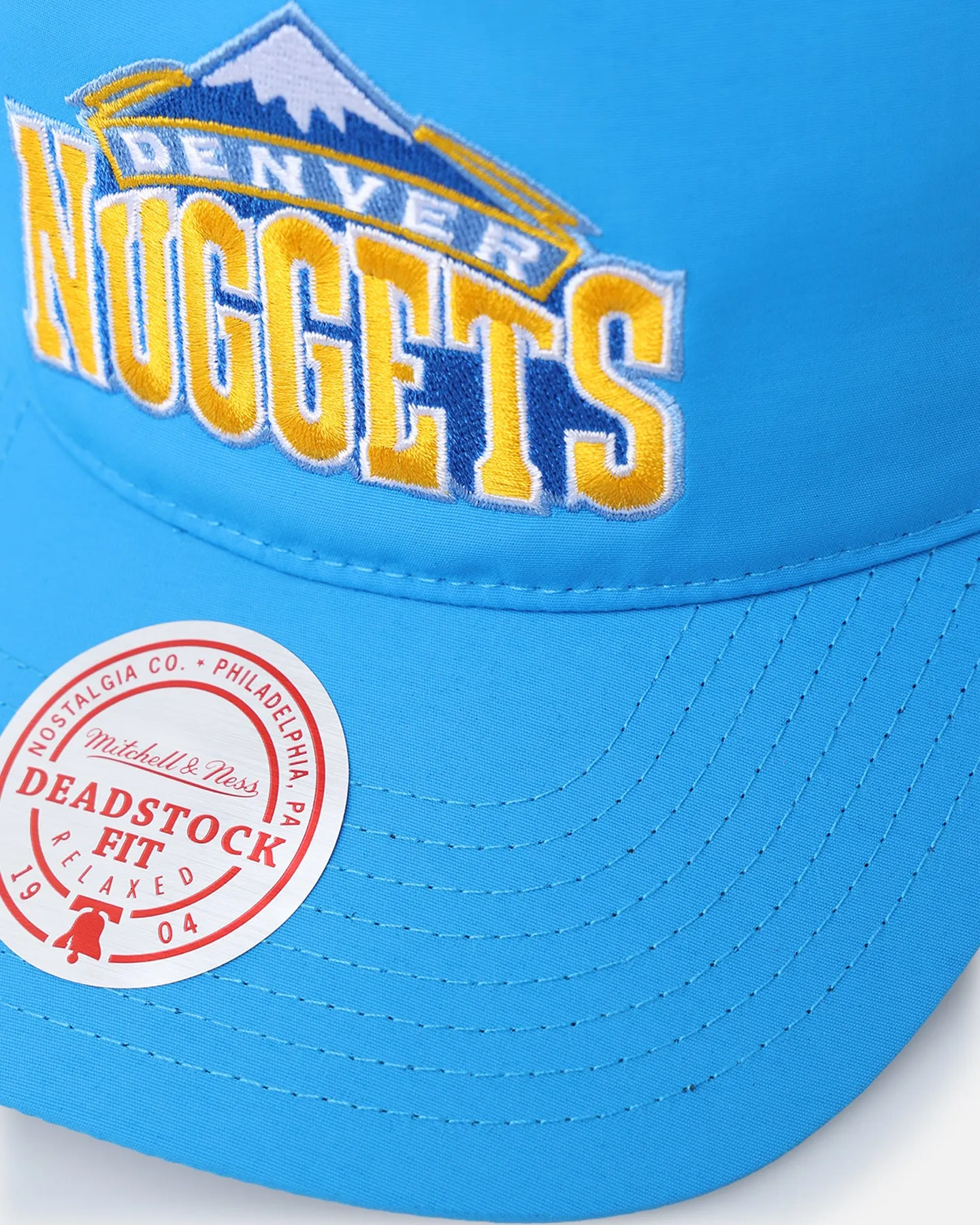 Mitchell & Ness Denver Nuggets Retro Matte Nylon Origins Snapback Blue