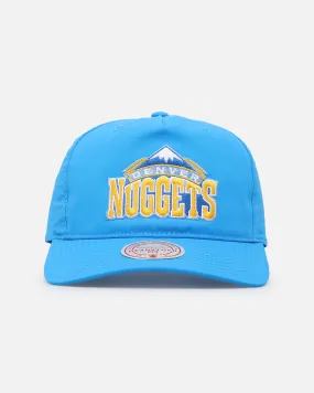 Mitchell & Ness Denver Nuggets Retro Matte Nylon Origins Snapback Blue