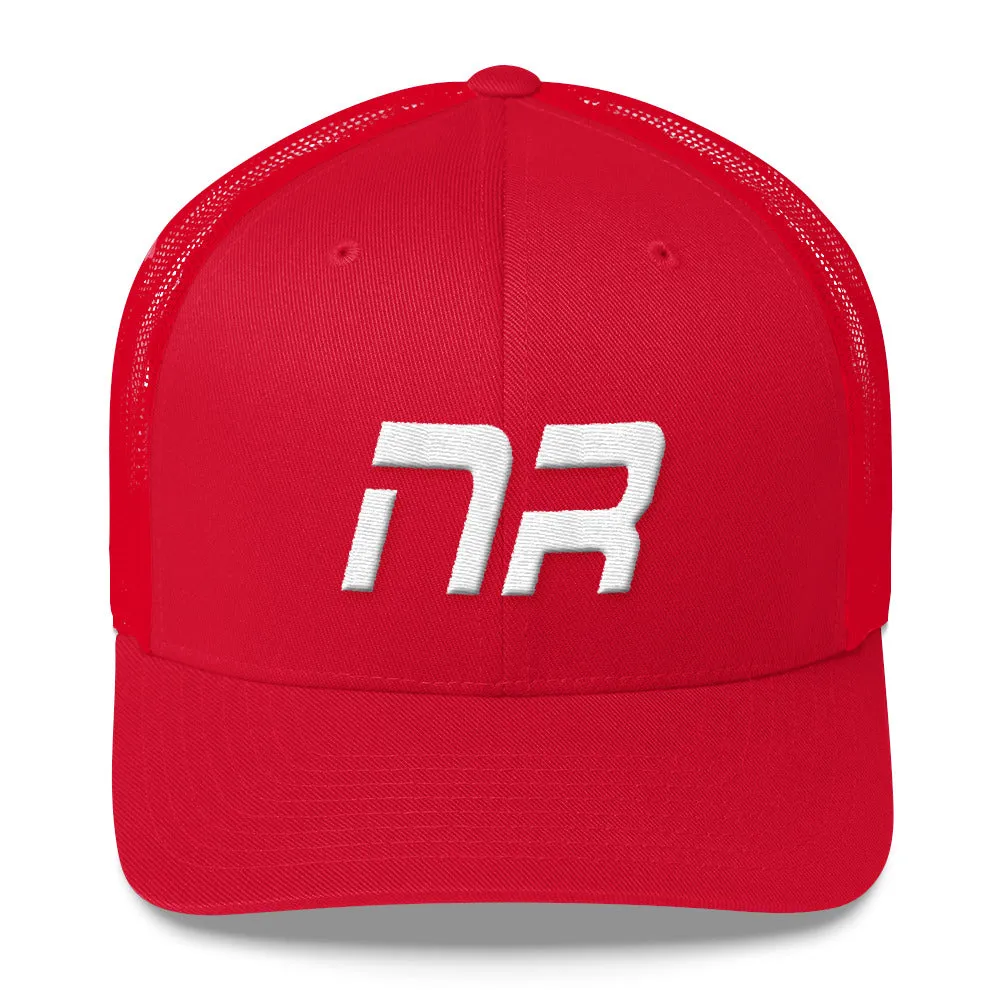 Native Realm - Mesh Back Trucker Cap - White Embroidery - NR - Many Hat Color Options Available