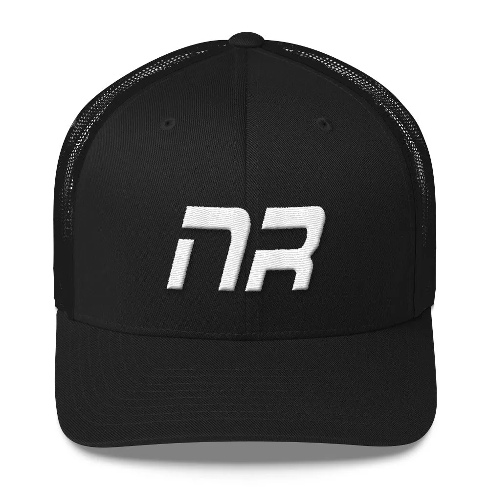 Native Realm - Mesh Back Trucker Cap - White Embroidery - NR - Many Hat Color Options Available