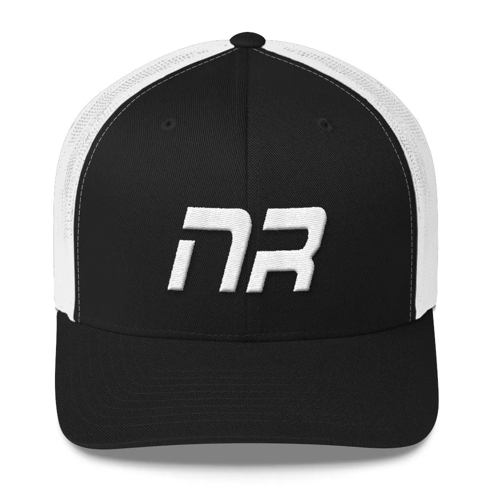 Native Realm - Mesh Back Trucker Cap - White Embroidery - NR - Many Hat Color Options Available