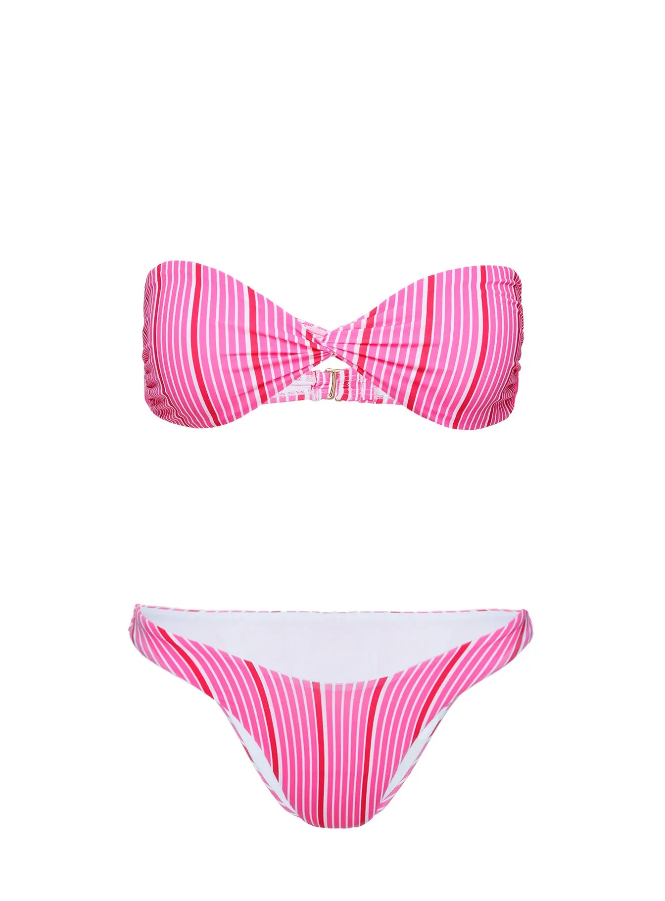 Nevaeh Bikini Bottoms Pink Stripe