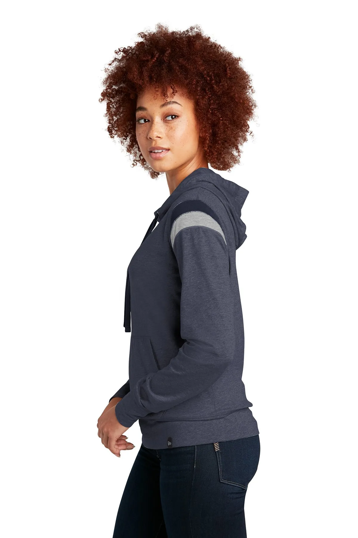 New Era Ladies Heritage Custom Hoodies, True Navy Heather