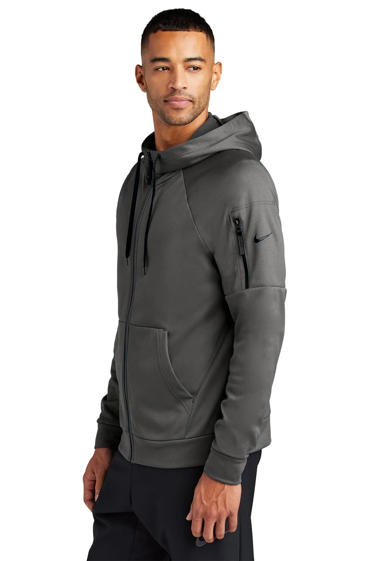 Nike Therma-FIT Pocket ZipUp Custom Hoodies, Anthracite