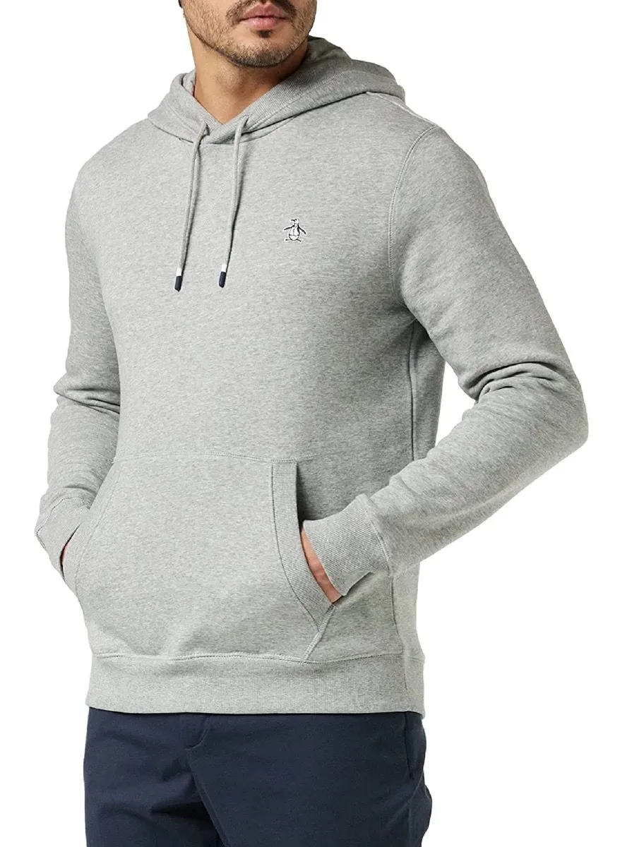 Original Penguin Sticker Pete Hooded Sweatshirts Rain Heather