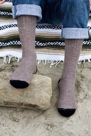 OutdoorAdventure Alpaca Socks 2-Pack Made in USA