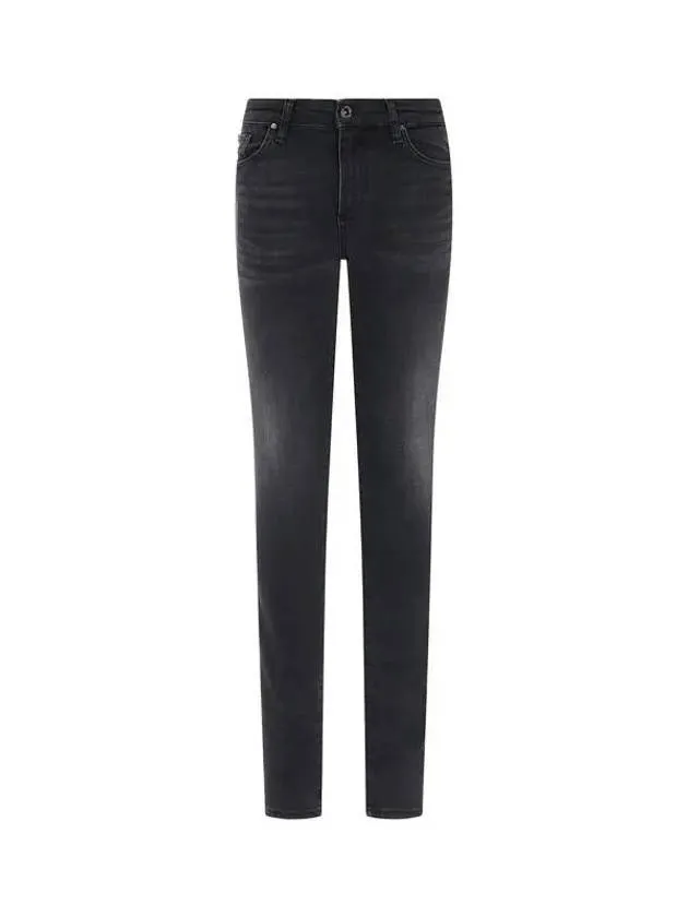 Overseas Station Season Big Chance 8 18 Women s Leather Patch Mid Rise Skinny Jeans Dark Gray 270562