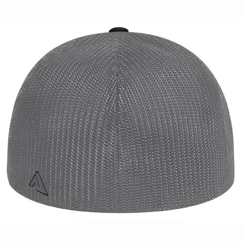 Pacific Headwear Fenton Black / Graphite Flex Fit Hat: 404M-BKGR