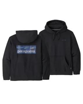 Patagonia Boardshort Logo Uprisal Hoodie - Ink Black | Shop Shirts & Tops at Trojan Wake Ski Snow & Snow Skiers Warehous