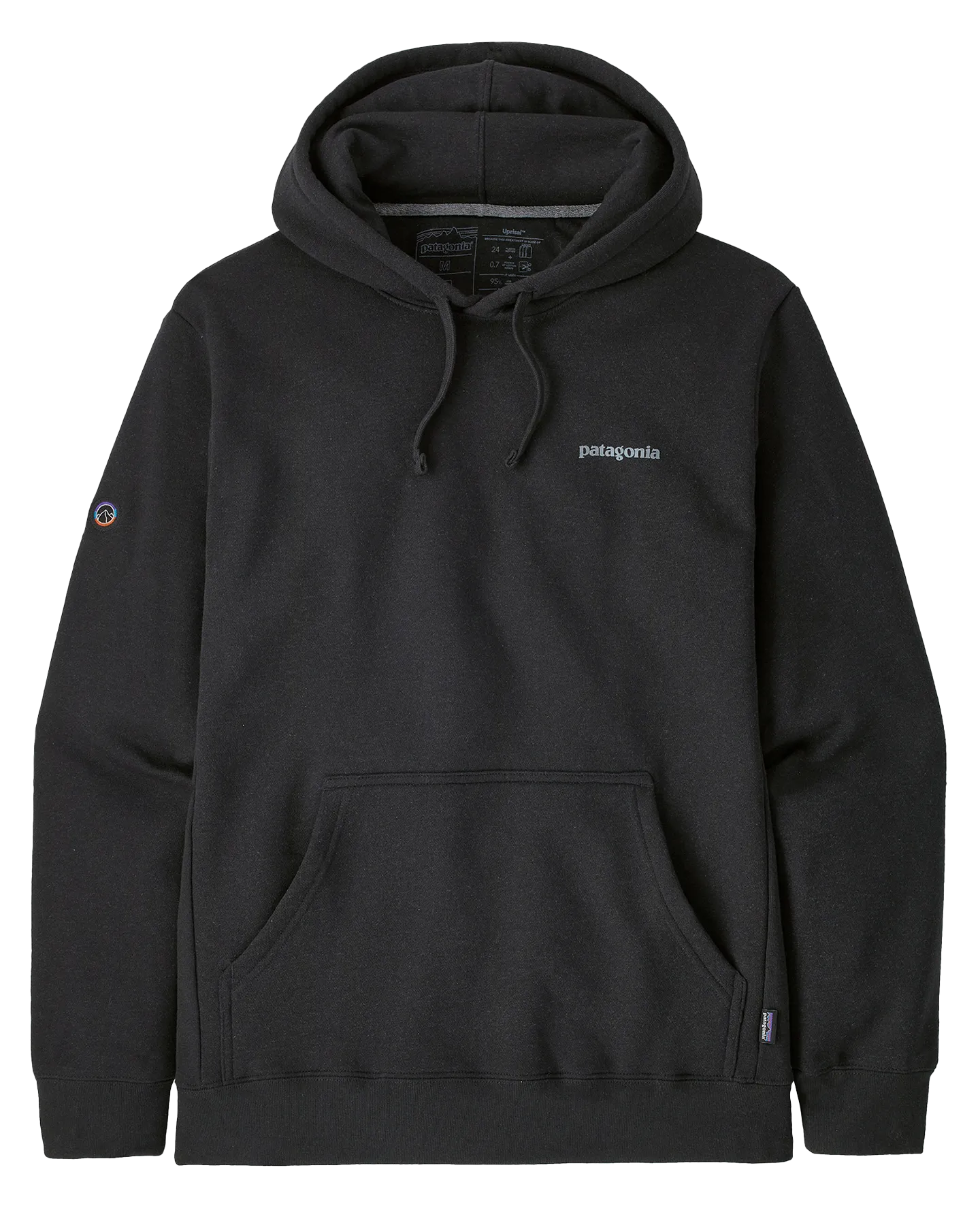 Patagonia Fitz Roy Icon Uprisal Hoodie - Ink Black | Shop Shirts & Tops at Trojan Wake Ski Snow & Snow Skiers Warehouse