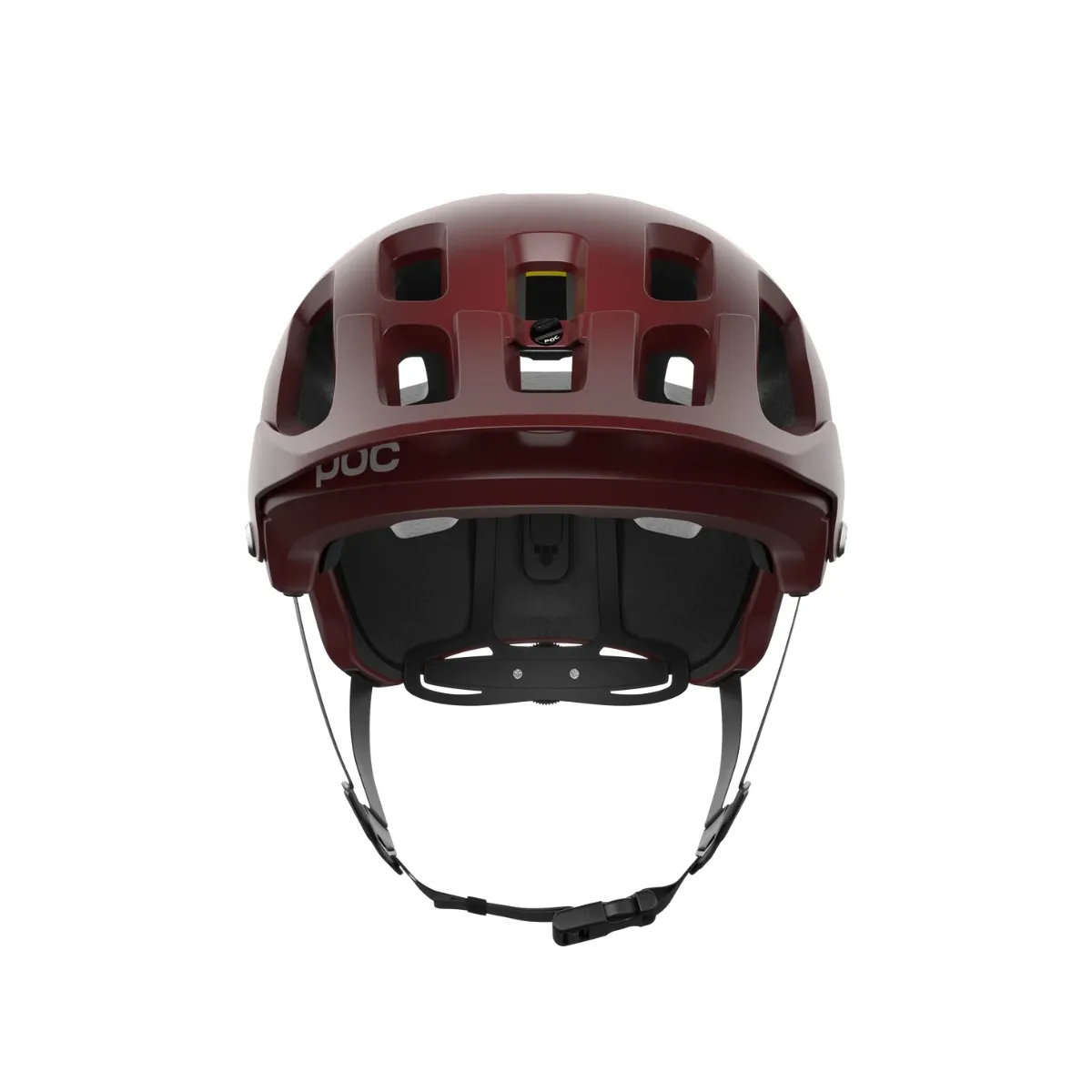 POC Tectal Race MIPS Maroon Matte White Helmet