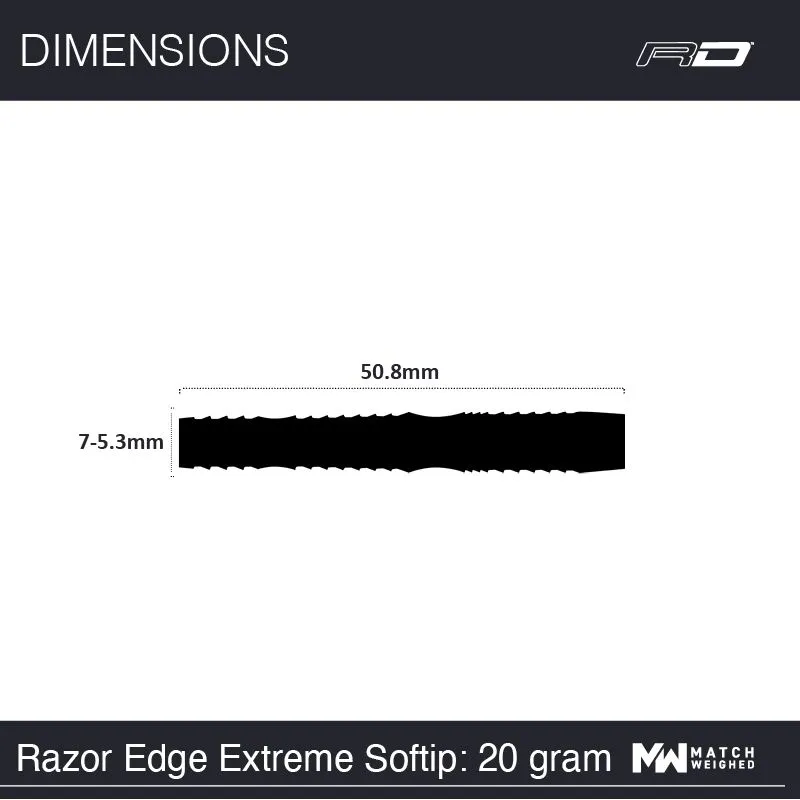 Red Dragon Razor Edge Extreme Soft Tip Darts