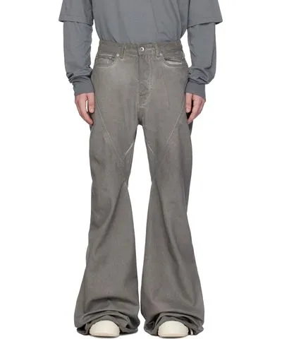 Rick Owens Gray Porterville Bias Bootcut Jeans