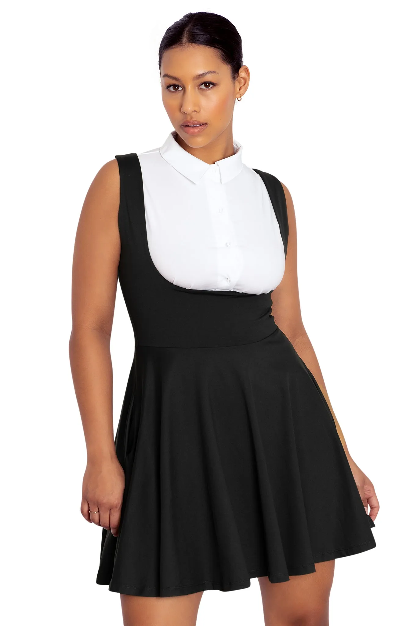 Show Us Ya Tops Matte Black Underbust Dress