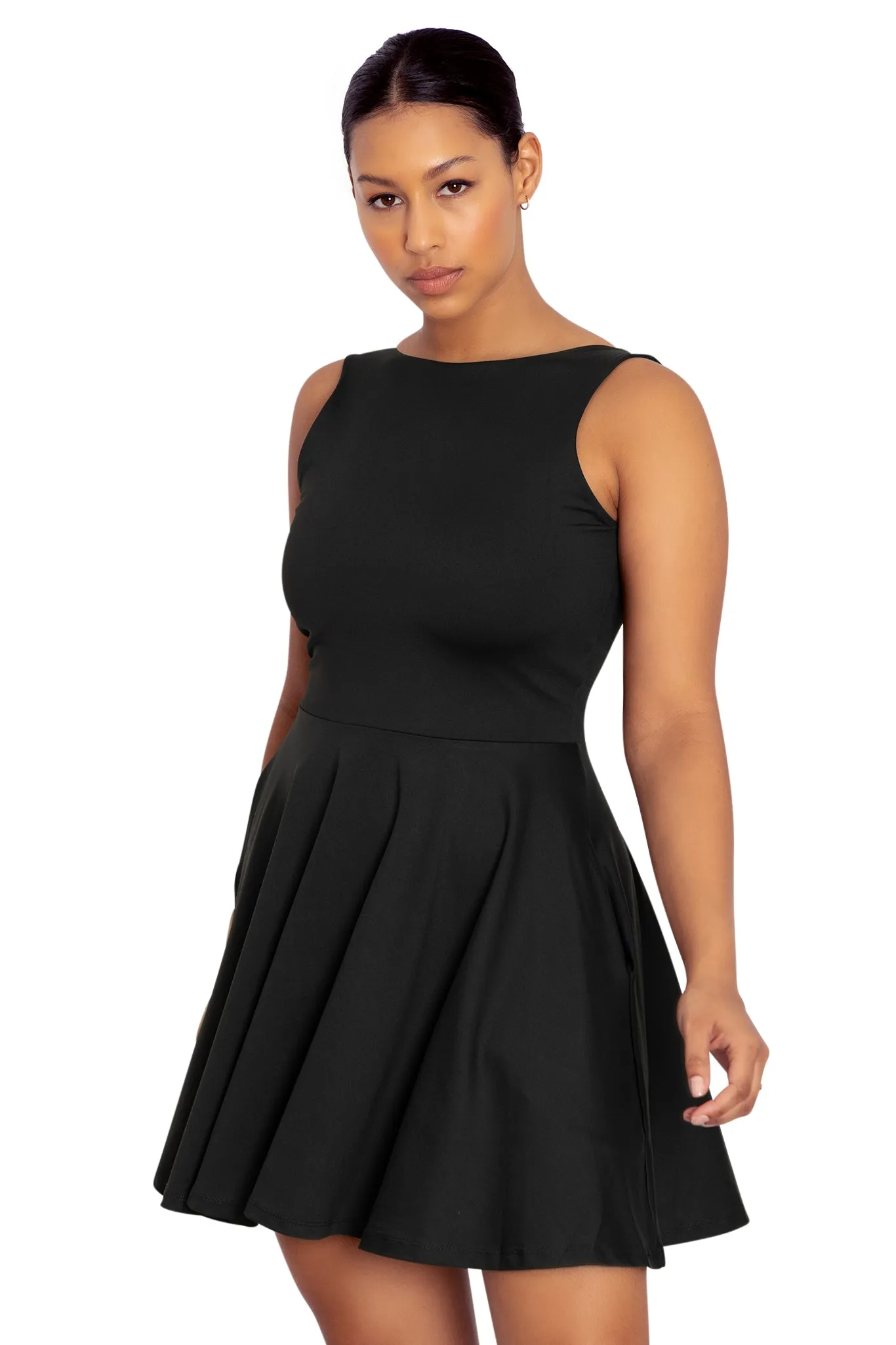 Show Us Ya Tops Matte Black Underbust Dress