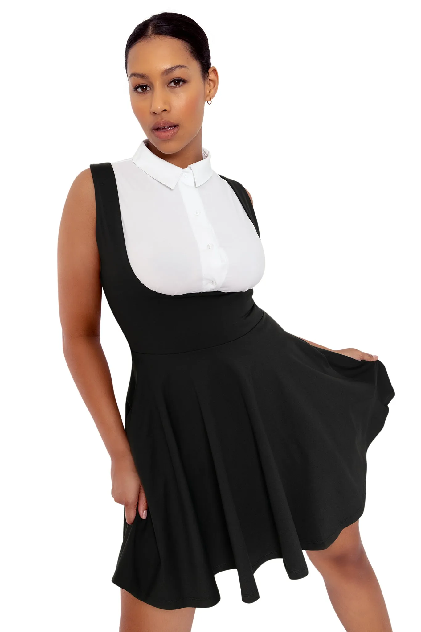 Show Us Ya Tops Matte Black Underbust Dress