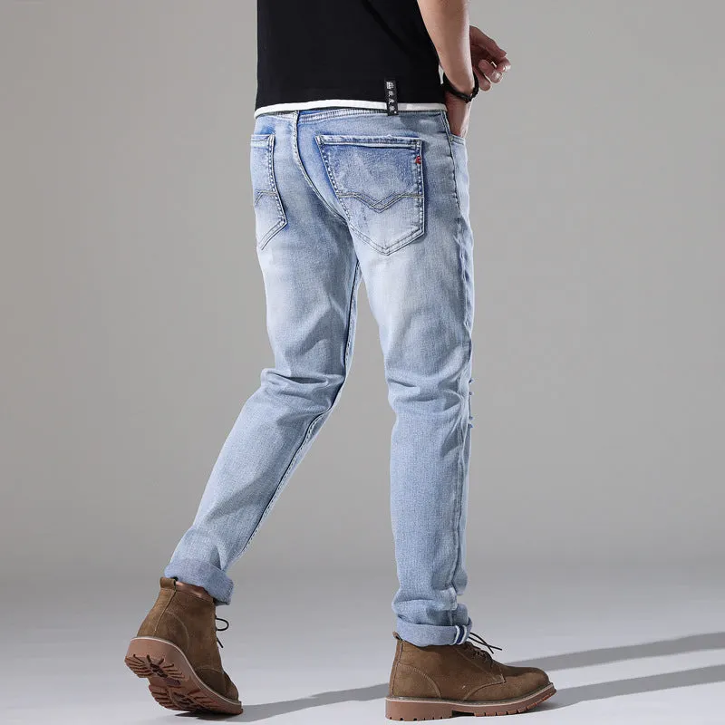 Slim-Fit Ripped Jeans