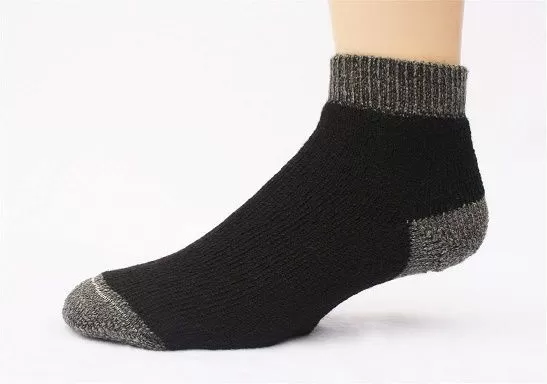 SlipperBootie Alpaca Quarter Socks 3-Pack Made in USA