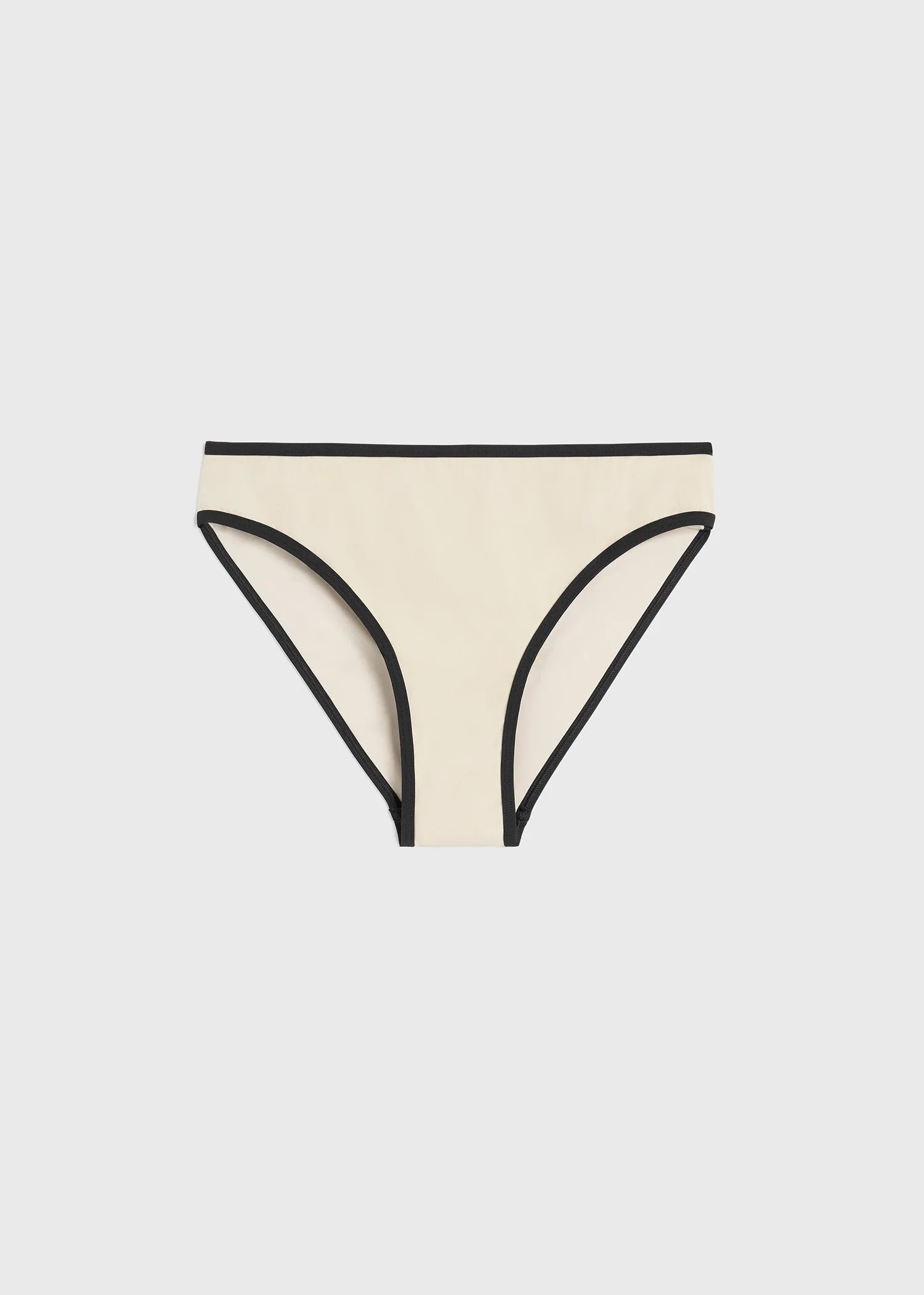 Stripe edge bikini bottoms light hay