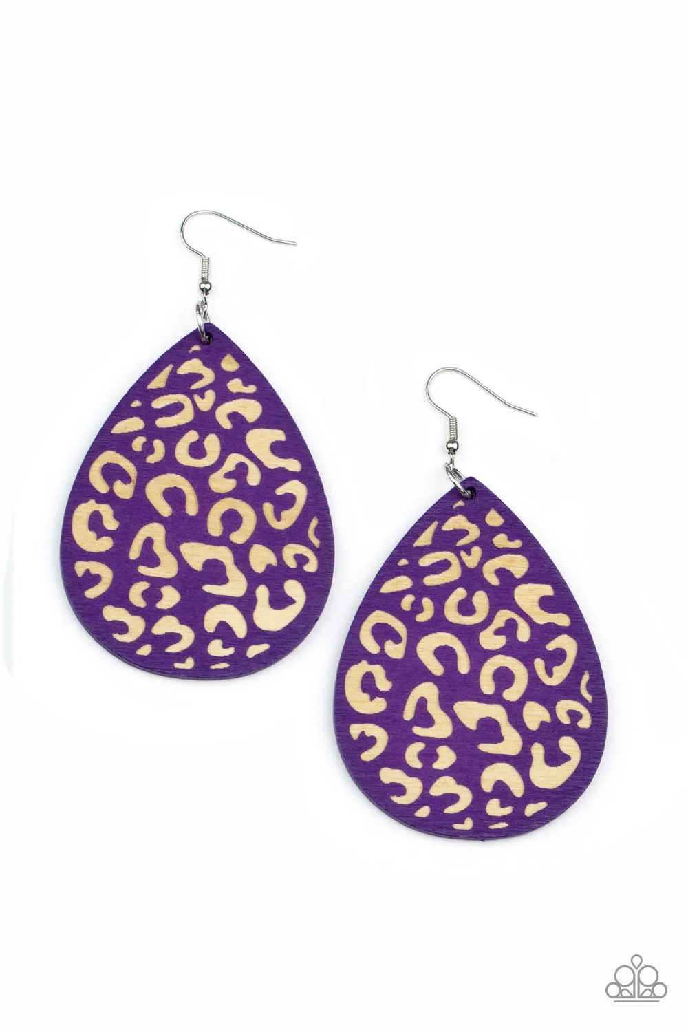 Suburban Jungle - Purple ~ Paparazzi Earrings