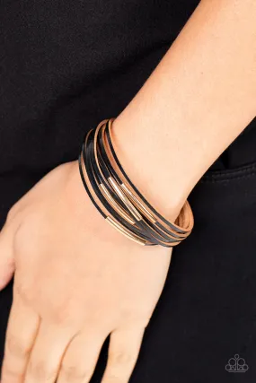 Suburban Outing - Black ~ Paparazzi Bracelet