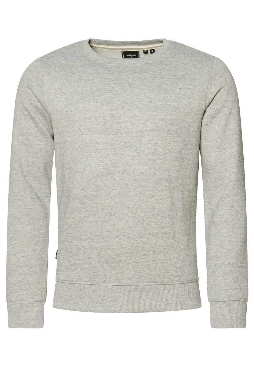 Superdry Vintage Logo Crew Neck Sweatshirts Athletic Grey Marl