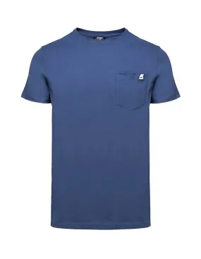 T-shirt K-way uomo K00AI30 Sigur blu fiord