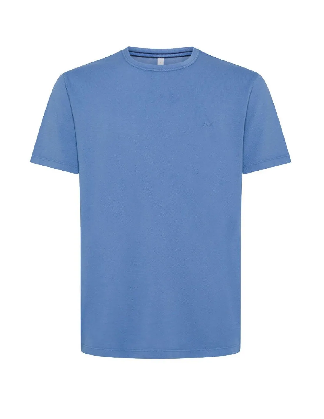 T-shirt Sun68 uomo Cold dyed T34127 blu avio