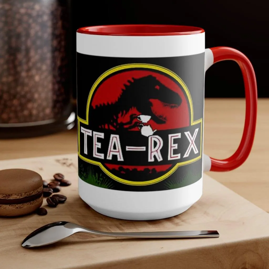 Tea Rex Accent Mugs || T Rex Mugs Tea Rex Accent Mugs, Dinosaurs Mug, mr tea rex mug , ms tea rex mug, Dino lover Tea Lover Gift