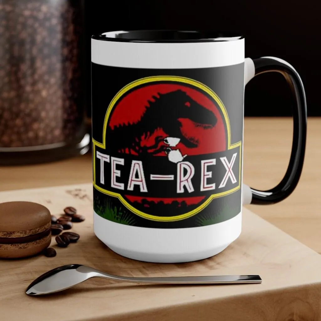 Tea Rex Accent Mugs || T Rex Mugs Tea Rex Accent Mugs, Dinosaurs Mug, mr tea rex mug , ms tea rex mug, Dino lover Tea Lover Gift