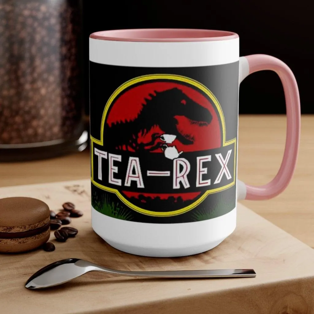 Tea Rex Accent Mugs || T Rex Mugs Tea Rex Accent Mugs, Dinosaurs Mug, mr tea rex mug , ms tea rex mug, Dino lover Tea Lover Gift