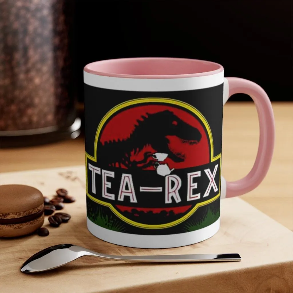 Tea Rex Accent Mugs || T Rex Mugs Tea Rex Accent Mugs, Dinosaurs Mug, mr tea rex mug , ms tea rex mug, Dino lover Tea Lover Gift