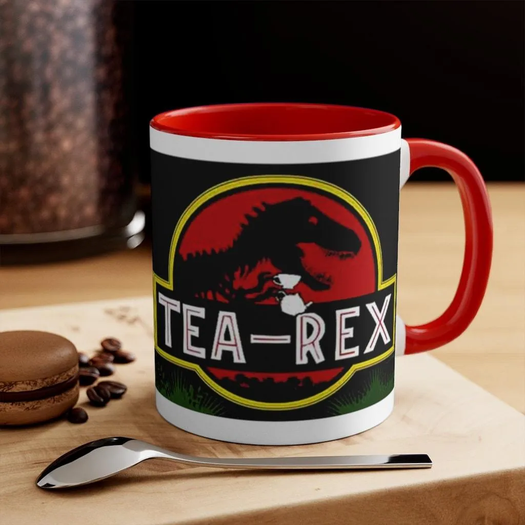 Tea Rex Accent Mugs || T Rex Mugs Tea Rex Accent Mugs, Dinosaurs Mug, mr tea rex mug , ms tea rex mug, Dino lover Tea Lover Gift