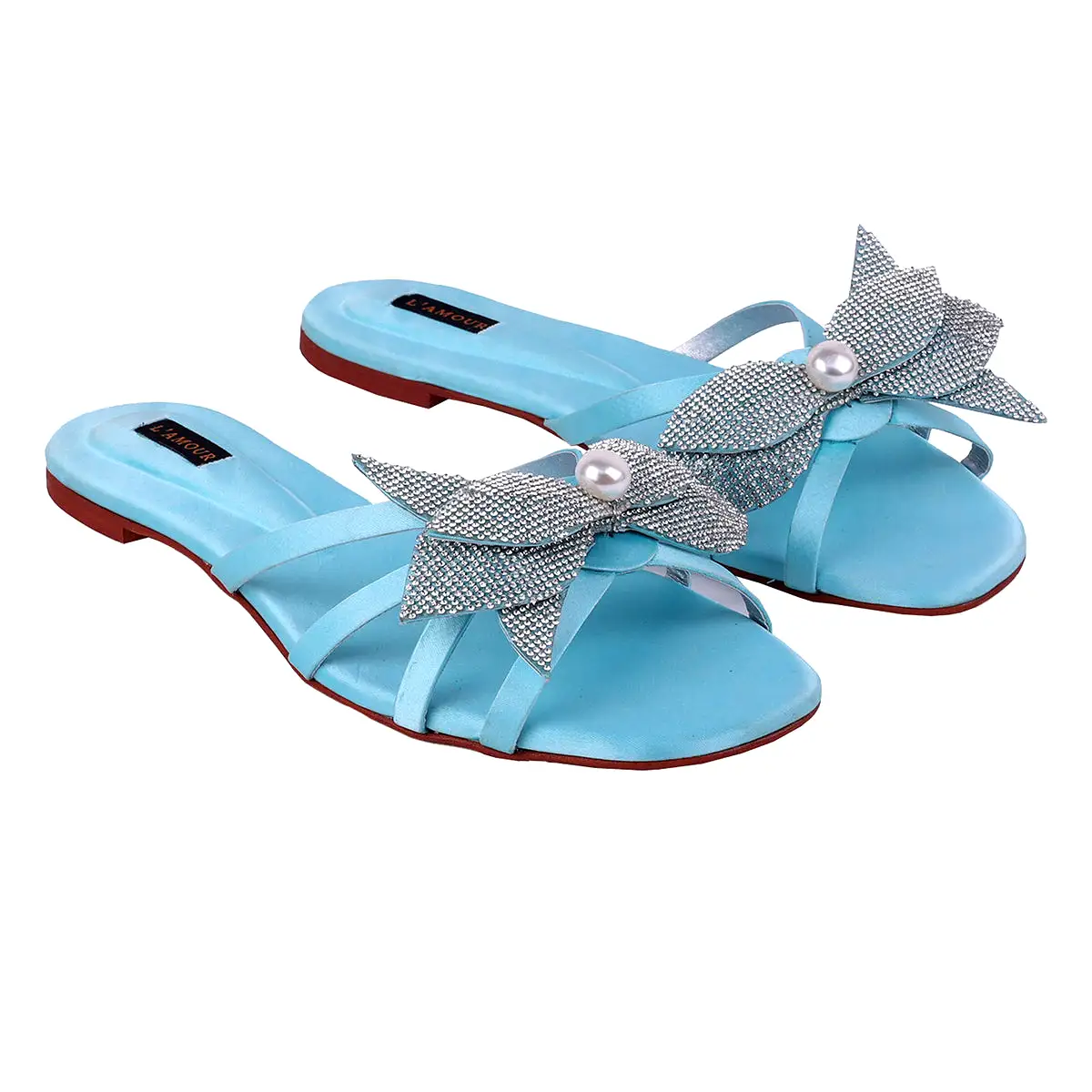 Teena - Light Blue Flats